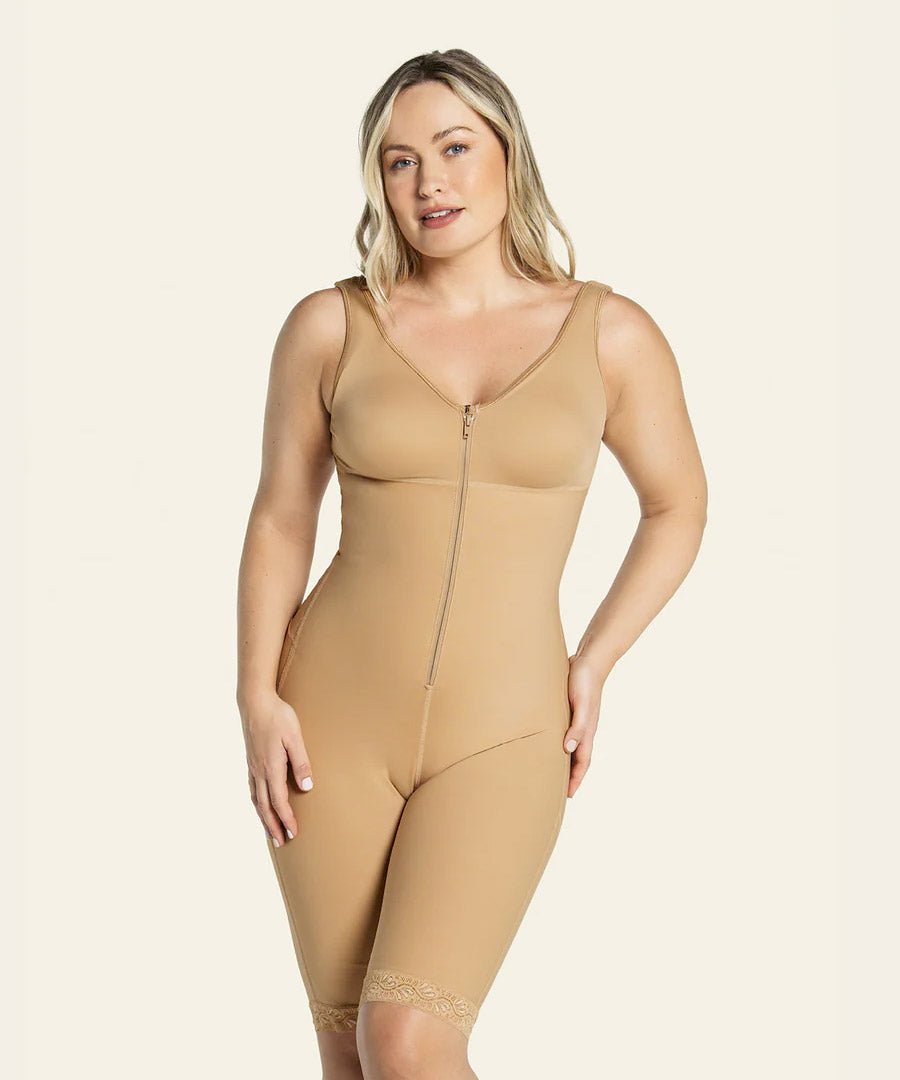 Body de control fuerte en abdomen y muslos con efecto levanta glúteos de Leonisa® 018687