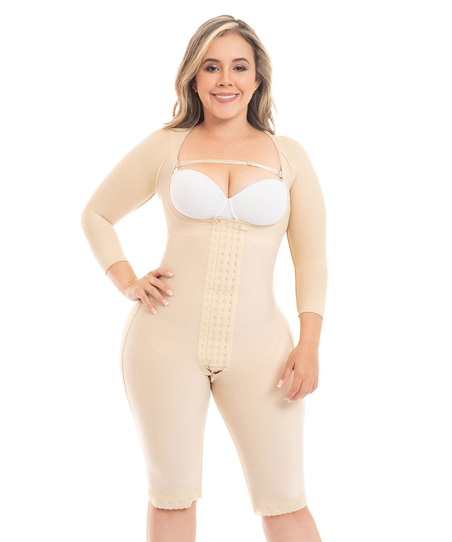 Faja Larga con Mangas de Primera Etapa F04474 de Fajas M&D®
