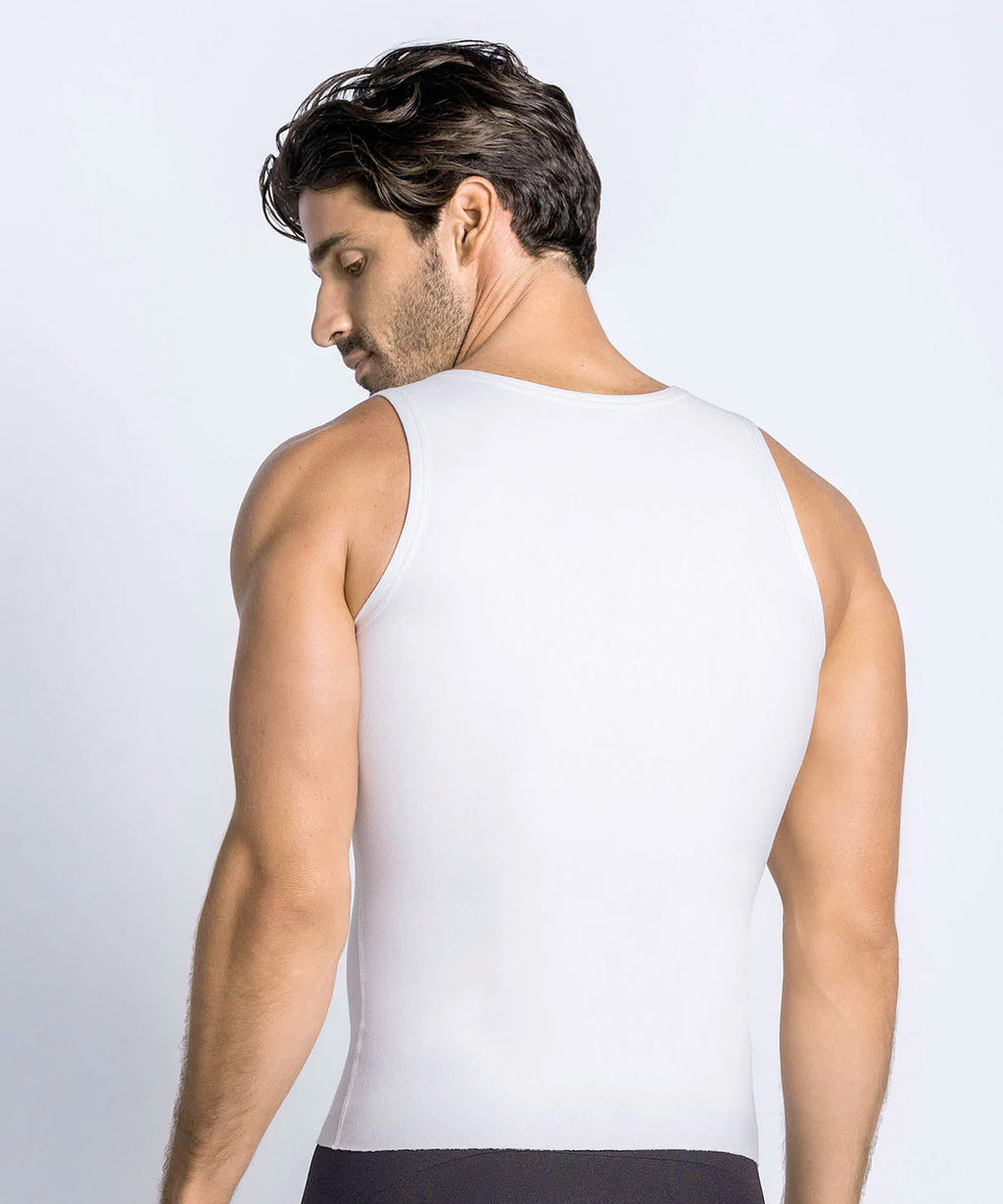 Camiseta sin mangas de control fuerte uso diario en algodón elástico de Leonisa® 035022