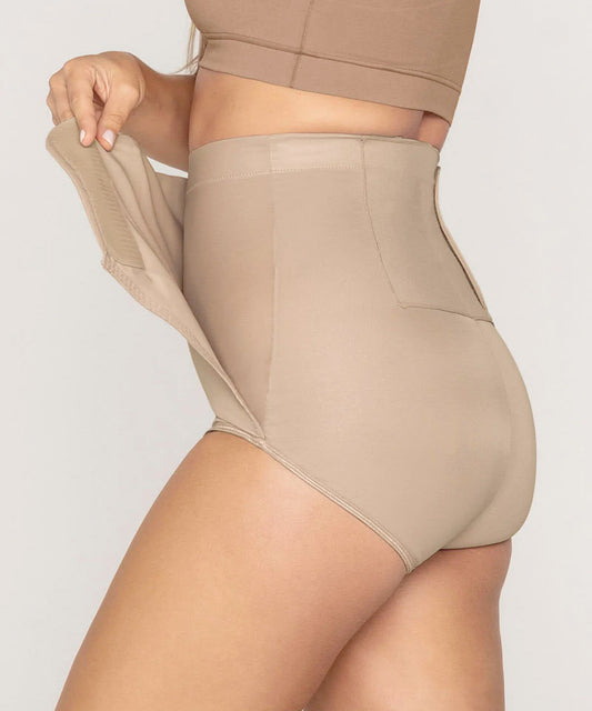 Panty faja postparto y postquirúrgico con laterales en velcro de Leonisa®